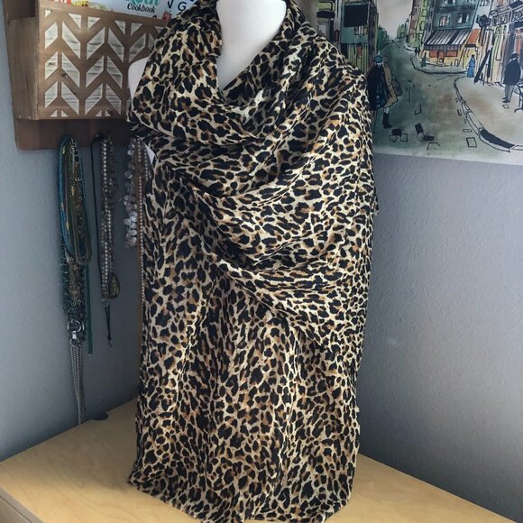J. Crew Accessories - Vintage J. Crew 100% Wool Animal Print Scarf - Mobwife Y2K